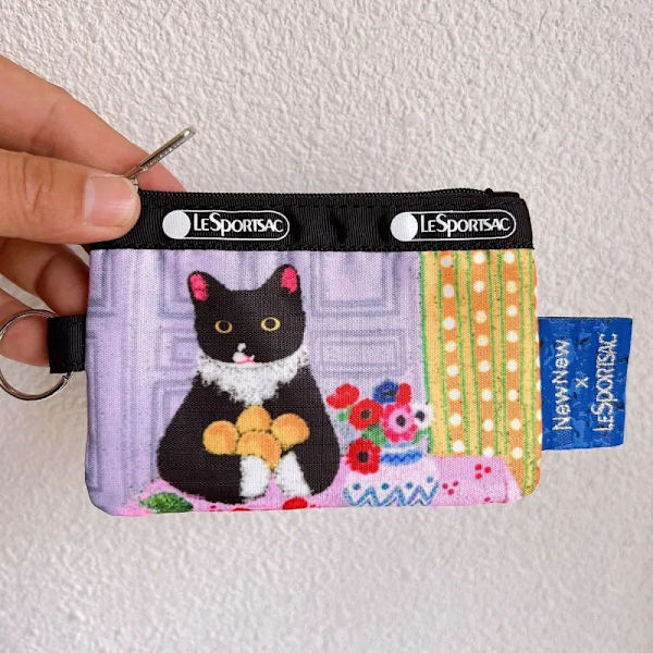 Lesportsac Kawaii Damtygväska Cat Co Branded Series Söt printed handväska Cross Body Bag Tote Bag 7