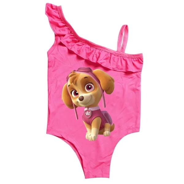 Paw Patrol Girls Baddräkt Sommar Baddräkt i ett stycke för barn Sommar Bikini Baddräkt Ärmlösa badkläder Paw patrol 120