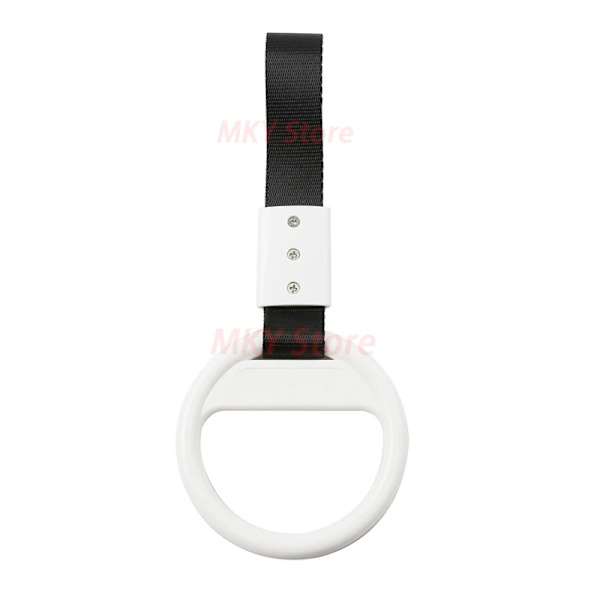 Universal färgglad PVC-bil cirkulär dragrem för universal PVC-varningsring, högresistans nylon Black White