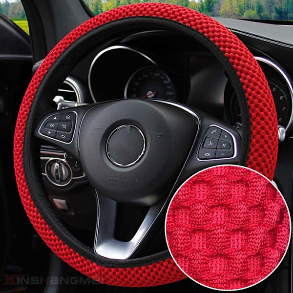 (BG)1 Styck Ice Silk Cover Universal För 38CM Slitbeständigt Anti-halk Biltillbehör Ingen innerring BG