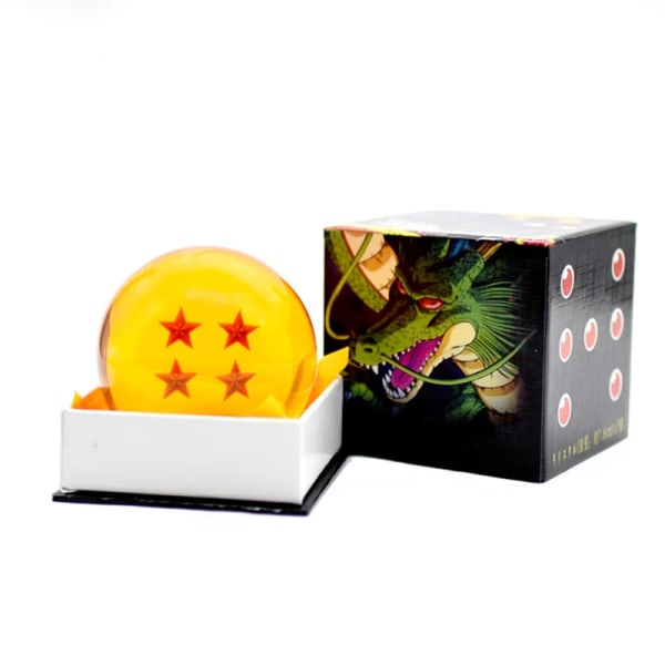 Anime Figur Dragon Ball 7 stjärnor Kristallkula Stor Alla storlekar Hartssfär Modell Samla julbarn Present Prydnad Present H-4-7.6CM NO BOX