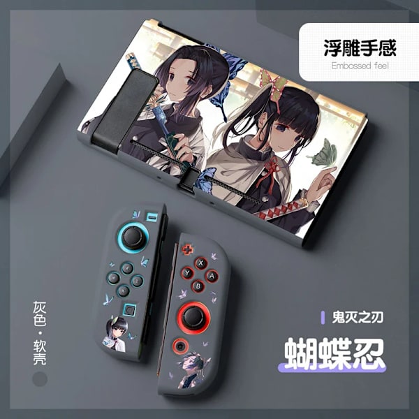 Anime Demon Slayer Case till Nintendo Switch NS Joy Con Controller Kawaii Soft Silikon Cover Tillbehör Barnpresent 12 For Switch NS