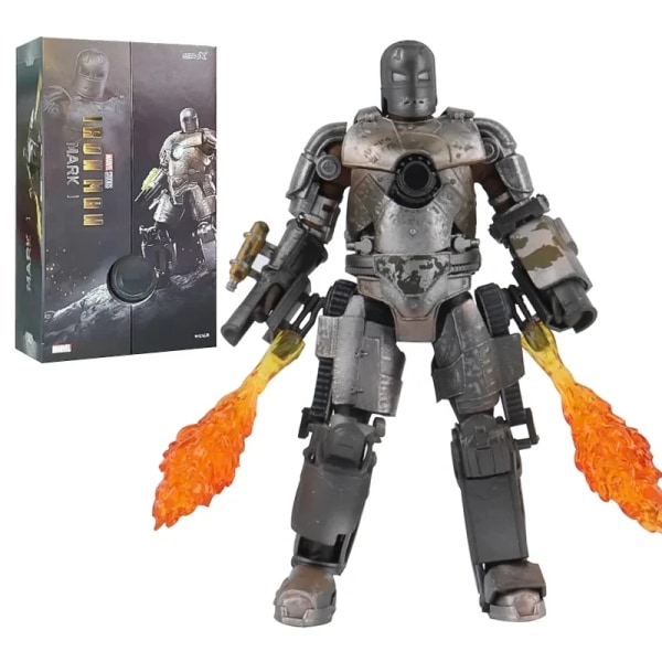 ZD Toys Iron Man Series Joint Movable MK1 MK2 MK3 MK4 MK5 MK6 MK7 MK42 MK43 MK50 Film Action Figur 7 Inches Mark Dolls ZD MK1