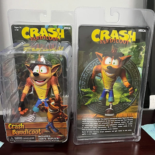 Crash Figure Game Crash Bandicoot Sane Trilogy Action Anime Figur Leksak Docka Dekoration Halloween presenter With box