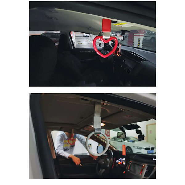 Bogserrep i form av ett hjärta på 23,5 cm, nylon med hög motståndskraft, för racerbilssläp, universal dragrem, bilstil, leksak i slutet New C