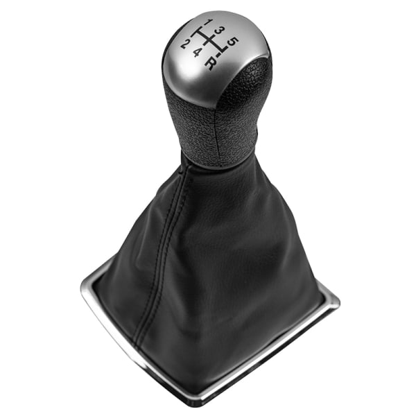 För Ford Focus 2 Mondeo MK2 2004 2005 2007 2008 2009 2010 2011 Car Styling Växlingsknopp Spak Gaitor Shifter Boot Cover Case-5 Speed ​​Svart knopp 5 Speed Black knob
