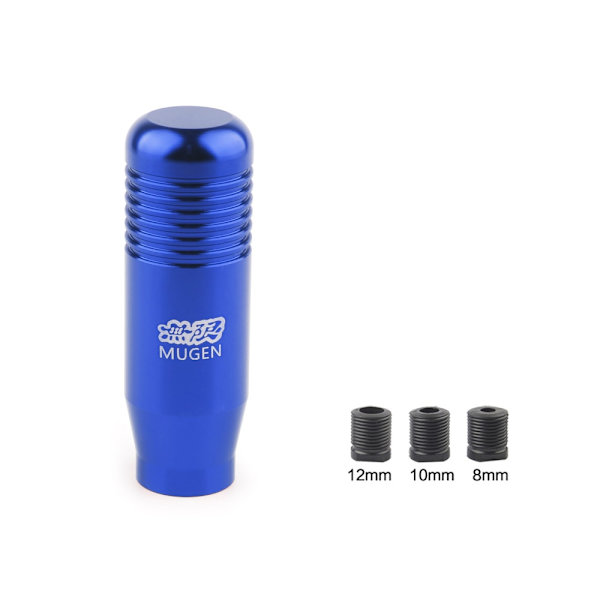 8 färger Universal bil aluminium manuell växelspaksknopp manuell växellåda växelspaksspaksspak växelspak 8,5 cm presentförpackning Pack-Blue Blue