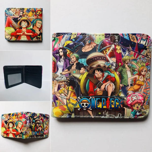 One Piece Plånbok Luffy Coin Money Clips Roronoa Zoro Handväska Söt tecknad figur Print Korthållare Piccolo Accessoeris Pojkar Presenter One piece-24