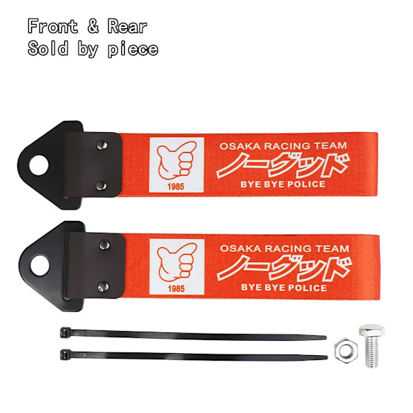 JDM Racing-Sangle De Tourquering Universal, Race dragkrokar, krok av nylon bilsläpvagnssträngar för hastighetsjägare, initial dragstång, JDM 21