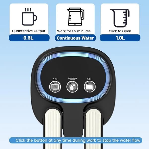 Elektrisk vattendispenser för dryck, USB-laddning, automatisk dricksvattenpump, hopfällbar dricksvattenpump