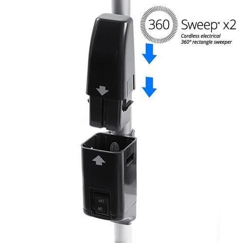 Suorakulmainen sähköharja 360 Sweep