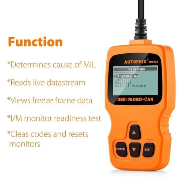 AUTOPHIX OM123 OBD2 Auto Diagnostisk Scanner OBDII Kode Læser Til Bil Auto Scanner Bil Kode Læser Værktøjer