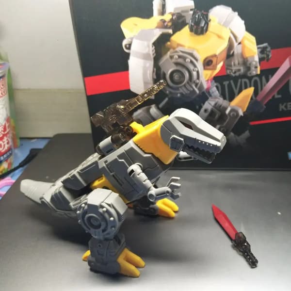 KBB Tyrone Kabel Dino King Samlings Deformation Model Action Figur Grimlock Version Legetøj Gør-det-selv