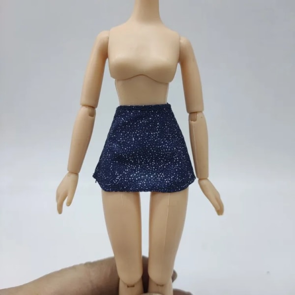 en mängd olika kläder shorts byxor Kjol för 30cm docka mode cool docka gymnasiedocka DEEP BLUE