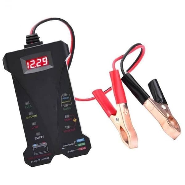 Bil Batteri Tester 12V Digital LCD Display Opladningssystem Analyzer med LED Indikation123Electrical,451