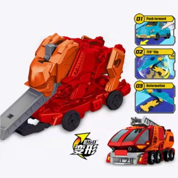 Explosion Wild Speed ​​Fluga Deformation Bil 4 Screechers Beast Attack Actionfigurer Fånga Vändningar Transformation Överraskning Presentleksak 4 With box