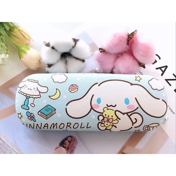 Stitch Cartoon Case Hårt skal Sanrio Girl Glasögonfodral Cover Kitty Kuromi Solglasögonlåda Fräsch stil presenter Cinnamoroll 2