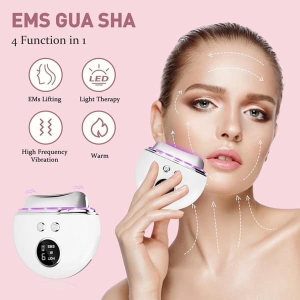 Ryppyjä ehkäisevä kasvohoitolaite, Gua Sha -kasvohoitolaite, Kasvojen hierontalaite, Sähköinen Gua Sha -kasvojen hierontalaite