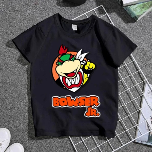 Super Marios Bros Cosplay T-shirts för barn Söt Anime Figur Waluigi Wario Peach Padda Luigi Män Kvinnor Kortärmade T-shirts 1 Adult-3XL