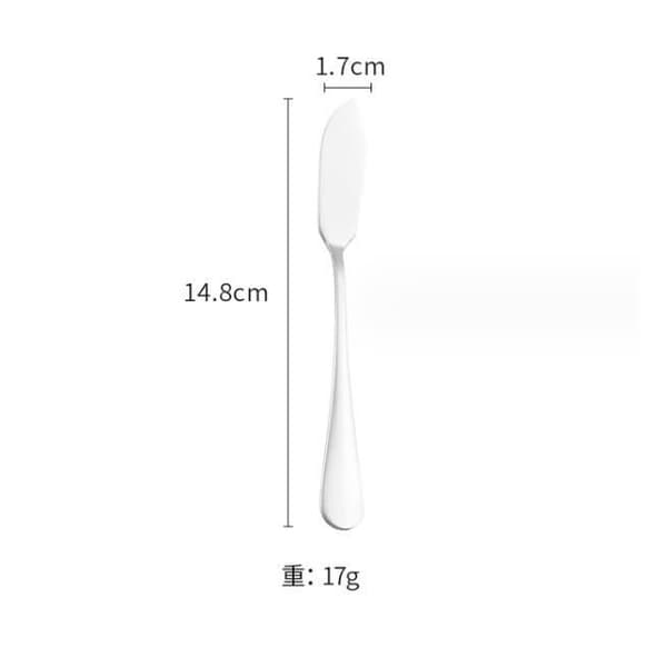 (Rustfrit stål) Smørkniv - Rustfrit stål - 5 stk. - Multifunktionel - Ideel til smøring - Rustfrit stål farve Stainless steel