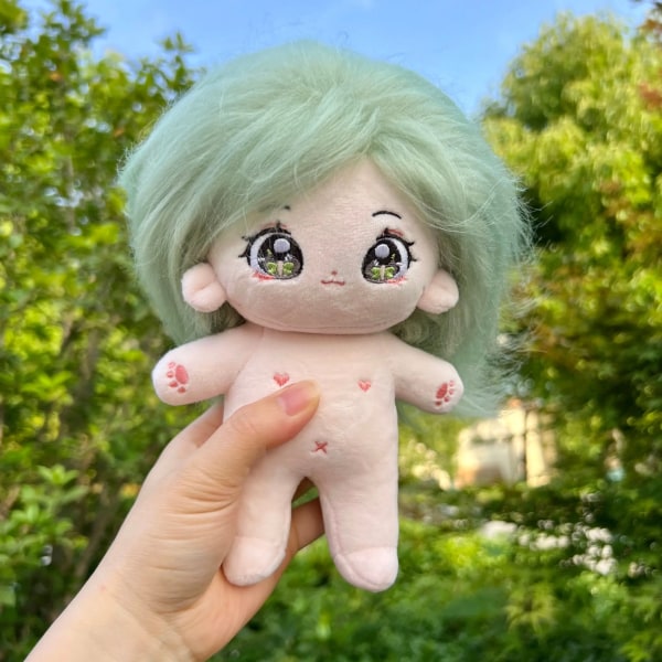 20 cm/7,87 tum Idol stjärndocka Anime Plysch Söt fylld figur bomullsleksaker för barn flickvän födelsedag semesterpresenter As Picture Sky Blue Suit Only