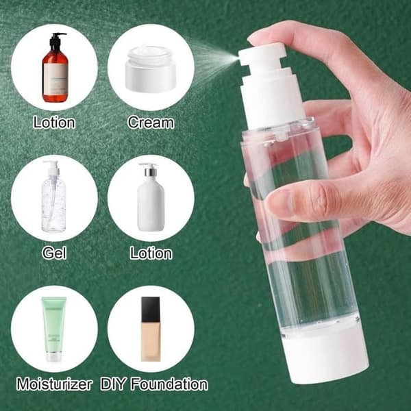 Kappaleet 100ml Ilmaton Pumppupullo Tyhjä Pullo Matka Tyhjä Pullo, Uudelleenkäytettävä Pullo Tyhjä Pullo