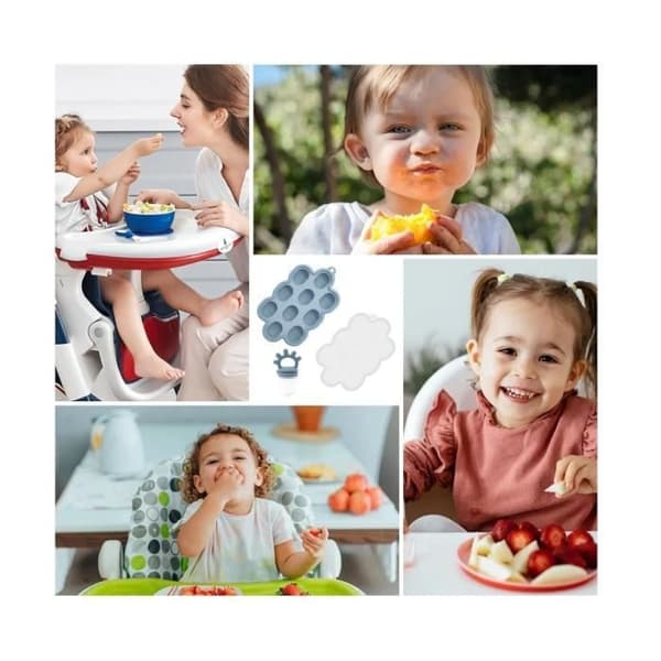 Bitering Isbitform - Silikon Popsicle Former for Morsmelk, Baby Melk Popsicles - sh