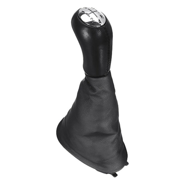 5-växlad växelspak för bil för bil med cover för Renault Clio 2 II Clio 3 III Megane 2 II Scenic 2 II Kangoo Leather-5-växlad svart 5 speed black