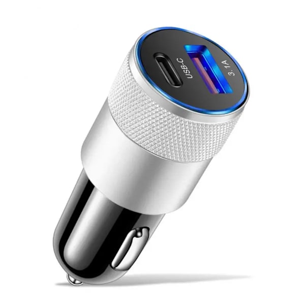 66W Billaddare LED Digital Display 4USB  Stöder Snabbladdning Multifunktionell Spänningsdetektering Auto Laddare Adapter usb pd
