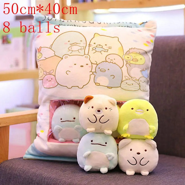 En plyschpåse Pudding Leksaker Cookie Balls Japansk animation Sumikko Gurashi Sakura Bunny Frukter Avokado Banan Godispåse Present style-12