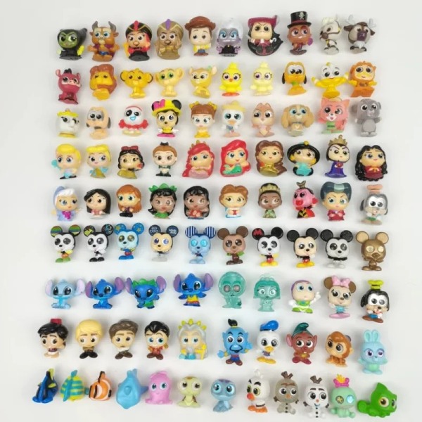 Äkta Disney Doorables Figur Musse Kalle Anka Rex Aladdin Frozen Anna Ornament Tillbehör Leksak 20 flaw