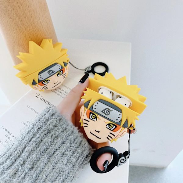 Bandai Naruto 3D silikon Bluetooth case för Airpods 1 2 3 Pro Kawaii Cartoon Anime kringutrustning Presenter 2 for Airpods 1 or 2