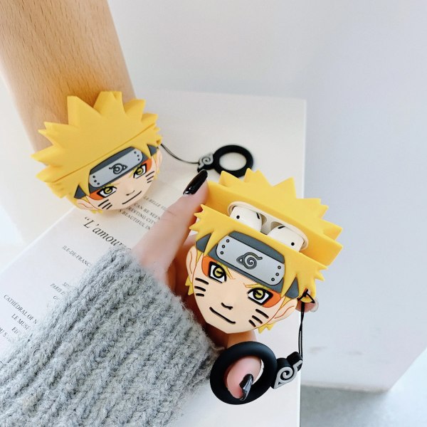 Bandai Naruto 3D silikon Bluetooth case för Airpods 1 2 3 Pro Kawaii Cartoon Anime kringutrustning Presenter 5 for Airpods 3