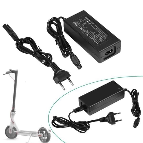 Elektrisk sparkesykkel batterilader adapter DC 42V 2A (EU-plugg)