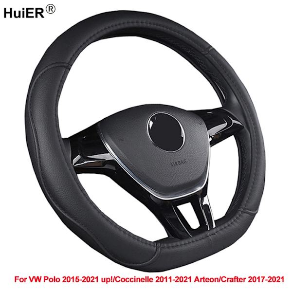 (Svart tråd)D Typ Cover För Volkswagen VW Polo 2015 -2021 upp! Coccinelle 2011 -2019 2020 2021 Arteon Crafter 2017 - 2021 Black Thread