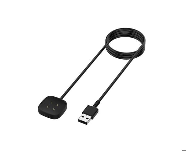 Bærbar magnetisk lader for Fitbit Versa 3 / Fitbit Sense Smartklokke, USB-ladekabel