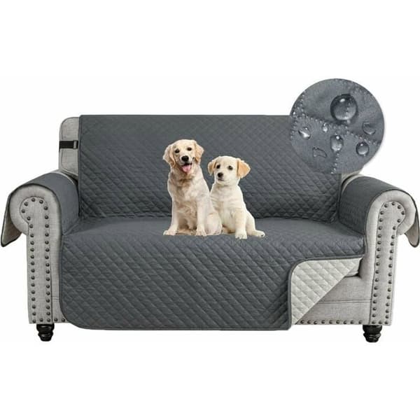 Sofaovertræk til sofa med plads til flere, vandtæt sofaovertræk, universal sofaovertræk beskytter sofa mod katte, hunde, ridser, skridsikker