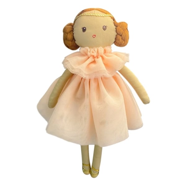 Nya virkade plyschkanindockor Baby kawaii Bunny Monkey fyllda leksaker Barn Sovdocka för flickor Pojkar Julklappsrumsinredning dressed girl E-35cm