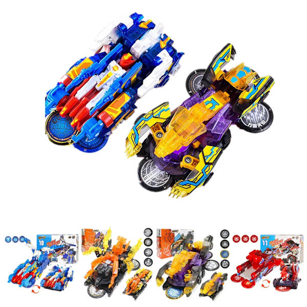 Screechers Wild Deformation Car Transformers Toy Screech Capture Wafer 360 Boys Actionfigurer för barn Barn Presenter S1 No box
