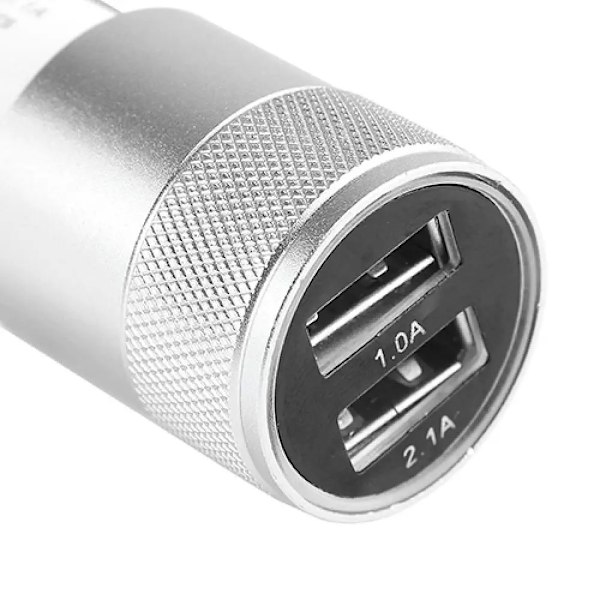 Billadapter för bil med dubbla USB-portar, 2 portar för laddning av telefon i bil för iPod/iPhone 4 5 5C 5S/Samsung/HTC Golden