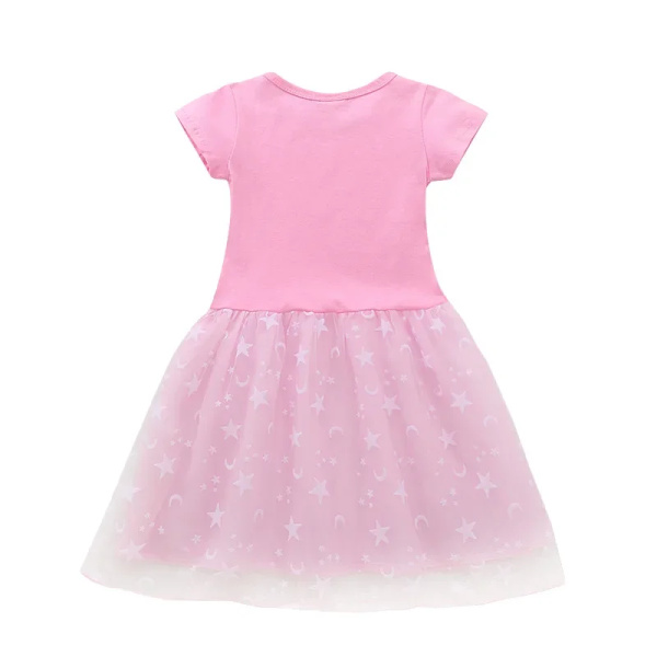 Dora The Explorer Barn Sommar Prinsessa Klänning Söt tecknad Dora Girls Klänning Baby Cosplay Prinsess Klänning Kläder Barn Klänningar Present Rose red A 140cm