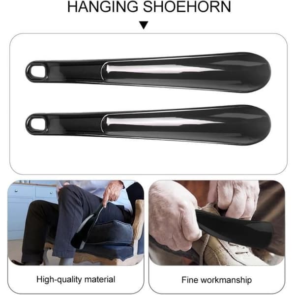 Skohorn - Premium - Lang - Plastik - 2 STK - Hvid