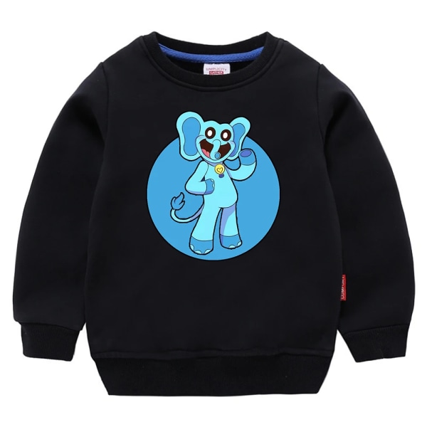 Leende Critters Sweatshirts Barn Tecknad Game Print Toppar Barn Casual Sportig Långärmad Topp Barn Höst Vinterkläder BB203 130