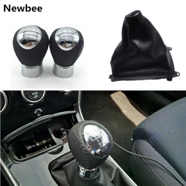 För Mazda 6 M6 2002 2003 2004 2005 2006 2007 Krom växelspaksreglage Växelpenna Damask Cover Bilstylingtillbehör-Combo 6-växlad Combo 6 Speed