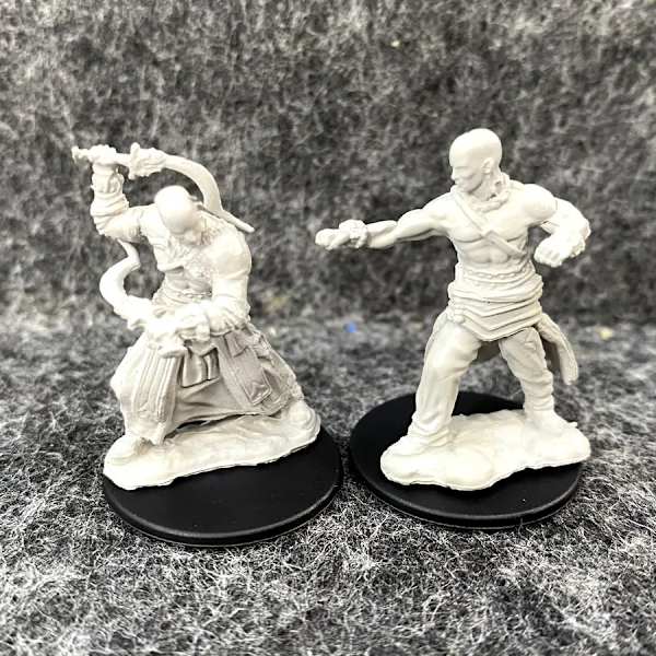 Lot Pathfinder Battles Deep Cuts Nolzur's Fighter Orc Druid Pirates Goblin Wolf Rogue Monk Brädspel Miniatyrer Miniatyrer Leksaker Male Monk