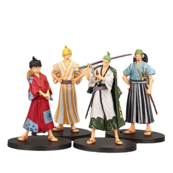 Ny One Piece Anime Figur Roronoa Zoro Action PVC Anime Statyett Modell Dekoration Kollektion Tecknad DIY Barnleksaker Present 10CM Luffy