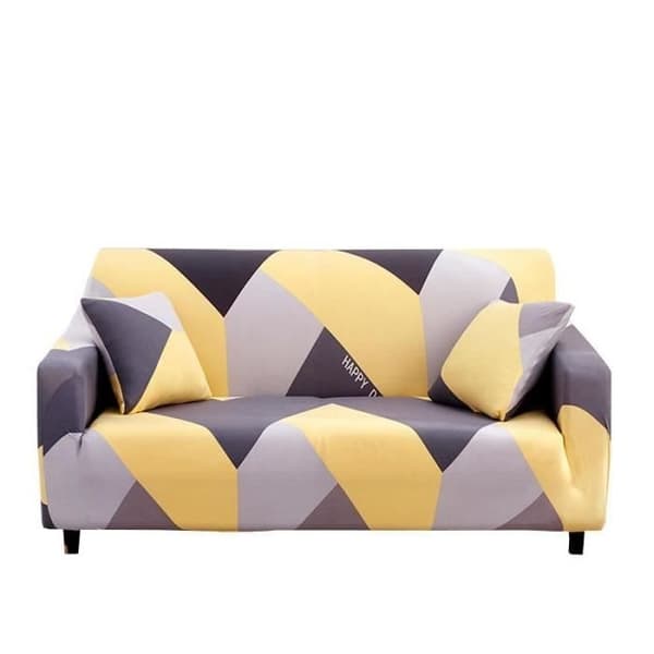 INSFITY Gul 3-sits Sofföverdrag - Stretch - För Längd 190-230 cm