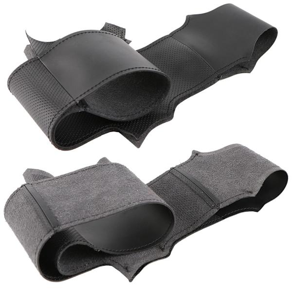 (Grå tråd) Artificiellt läder DIY Cover för Chevrolet Cruze 2009-2014 Aveo 2011-2014/Anpassad rattfläta Grey thread