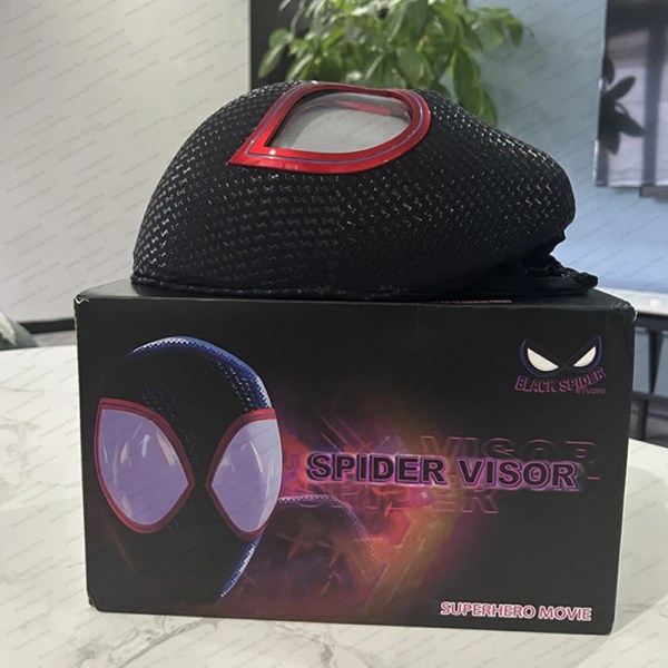 Mascara Miles Spiderman Huvudbonader Cosplay Moving Eyes Elektronisk mask Spider Man 1:1 fjärrkontroll leksaker för vuxna Barn Present Ring 3.0 version