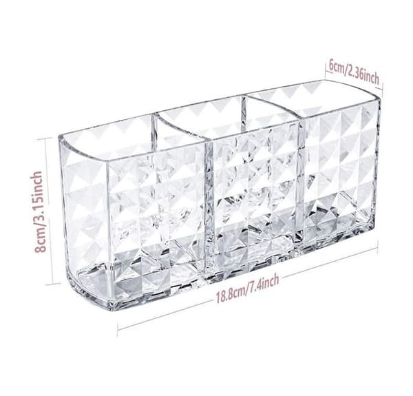 Kosmetik organizer, 3-rums makeup opbevaring.